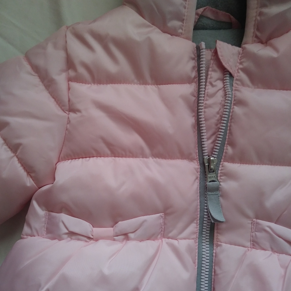 Pink puffer jacket - Picture 3 of 5